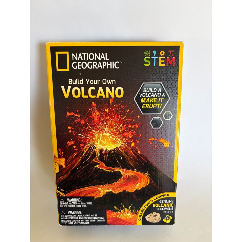 NIB National Geographic Build Your Own Volcano STEM Science Homeschooling Sealed